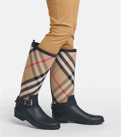 burberry house check rain boots sale|burberry rain boots overstock.